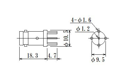 JCC RF BNC Connector for PCB Applications - Image 2