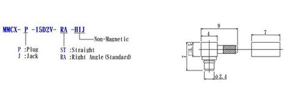 Non-Magnetic RF MMCX Cable Connector - Image 2