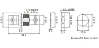 JCC RF Micro BNC Connector with Adapter