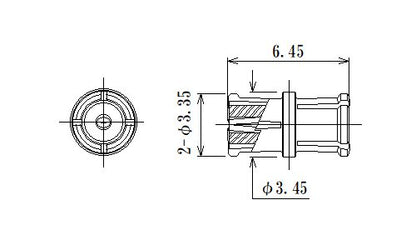 JCC Subminiature Push-On (SMP) Connector with Adapter - Image 2