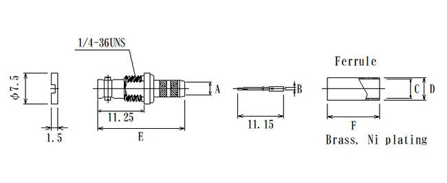 JCC Straight Cable Jacks Micro BNC Connector - Image 1