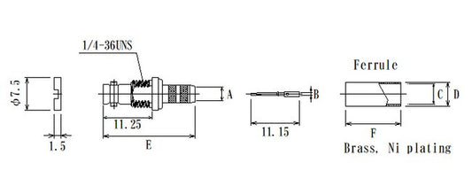 JCC Straight Cable Jacks Micro BNC Connector - Image 1