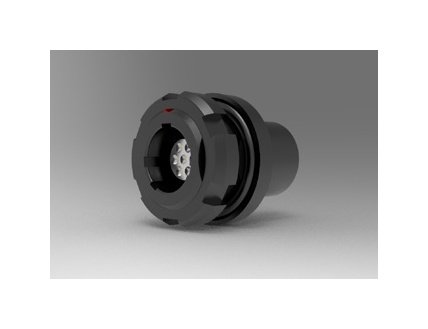 7-Contact Rear Panel Mount Receptacle - Standard Ranger - Image 1
