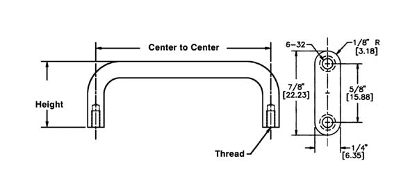 Rectangular Aluminum Mounting Bracket with Internal Thread - Image 2