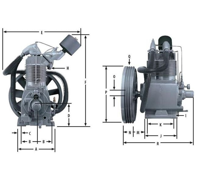 Gardner Denver R-Series Splash-Lubricated Compressor - Image 2