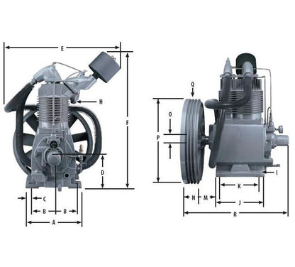 Gardner Denver R-Series Splash-Lubricated Compressor - Image 2