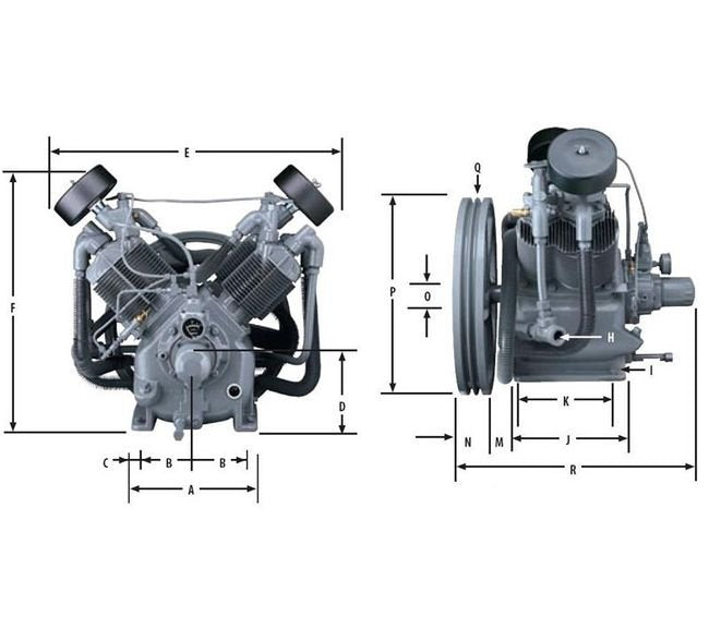 Gardner Denver R-Series Splash-Lubricated Compressor - Image 2
