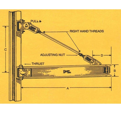 Heavy Duty Wall Mount Jib Crane Model 600 TRW - Image 2