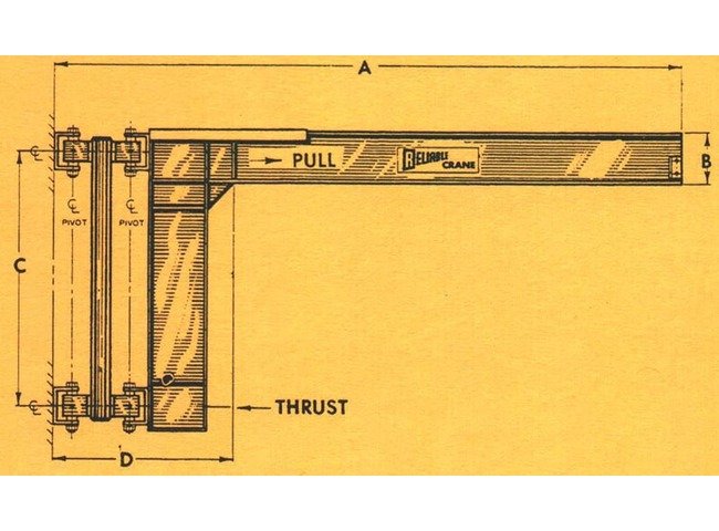 Heavy Duty Wall Mount Jib Crane - Model 360 CDC - Image 2