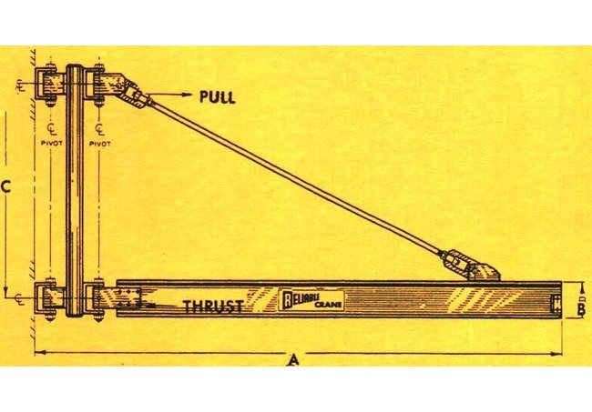Heavy Duty 360° Wall Mount Jib Crane Model TDC-360 - Image 2