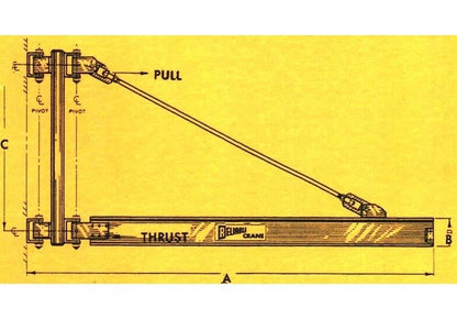 Heavy Duty 360 Degree Wall Mount Jib Crane - Image 2