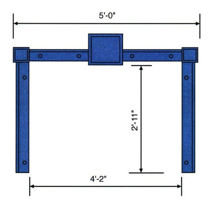Heavy Duty Scissor Style Workstation with Adjustable Height Control - Image 2
