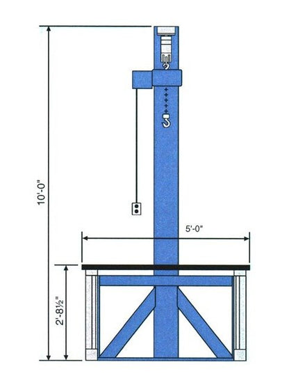 Industrial Fixed Height Benchhoist Workstation - Image 3