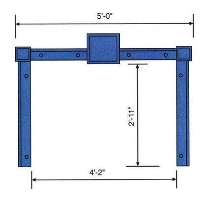 Actuator Style Adjustable Height Welded Construction Benchoist Workstation - Image 2
