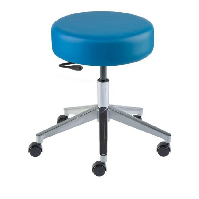 Rexford RX-VF Wide Aluminum Vacuum Formed Lab Stool, 17-22 in Height - Image 1