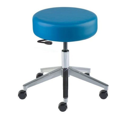 Rexford RX-VF Wide Aluminum Vacuum Formed Lab Stool, 17-22 in Height - Image 1