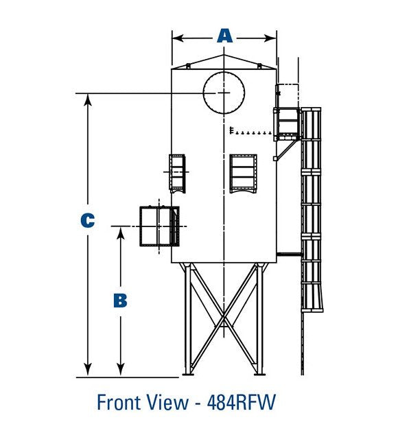 Donaldson RF Baghouse Dust Collector - 533.8in C, 11070 ft² Area - Image 2