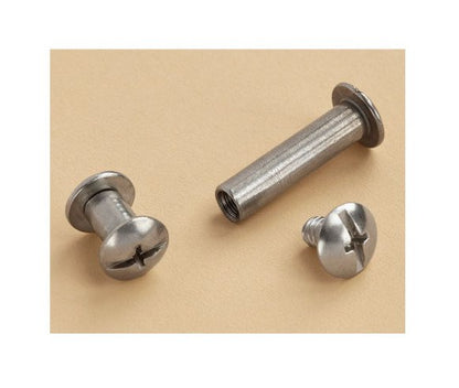 2-Inch Stainless Steel Barrel Bolt 10-24 Thread Combo Drive - Image 1