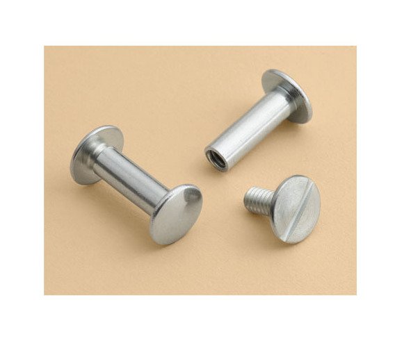 1" Steel Binder Post, 8-32 Threads, 1" Length - Image 1