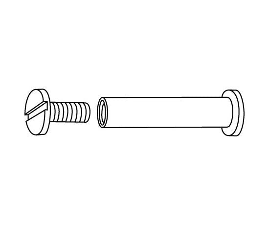 1" Steel Binder Post, 8-32 Threads, 1" Length - Image 2