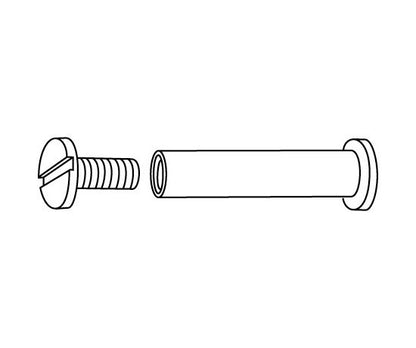 1" Steel Binder Post, 8-32 Threads, 1" Length - Image 2