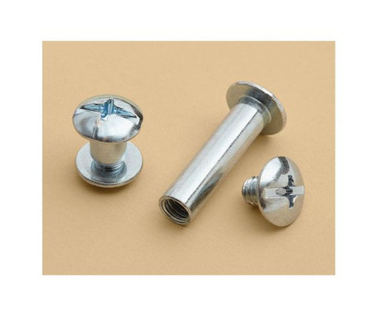 3/4" Steel Barrel Bolt, Closed End, Combo Drive, Zinc Plated - Image 1