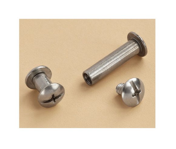 Stainless Steel Barrel Bolt 3/8" Length Combo Drive 10-24 - Image 1