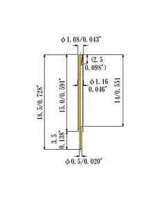JCC Small Size Socket Pin - 0.35-0.45mm Acceptable Plug Diameter - Image 2