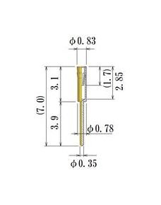 JCC Small Size Round Socket Pin, 0.21-0.35mm Plug Diameter - Image 2