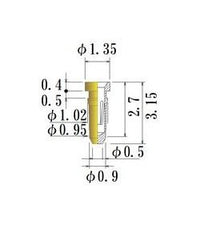Small Size Round Socket Pin with 0.30 to 0.52mm Acceptable Plug Diameter