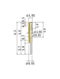 JCC Small Size Socket Pin 0.45-0.54mm Round Socket Pin