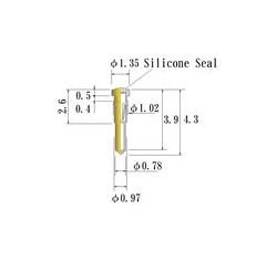 0.30-0.52mm Acceptable Plug Diameter Small Size Round Socket Pin - Image 1