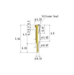 JCC Small Size Round Socket Pin - 0.30 to 0.52mm Diameter - Image 1