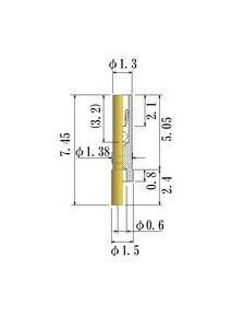 JCC Small Size Round Socket Pin 0.38-0.64mm Acceptable Plug Diameter - Image 1