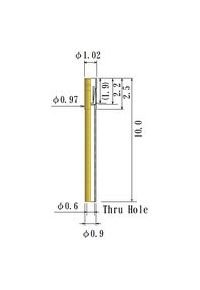 Small Size Round Socket Pin with 0.45-0.54mm Acceptable Plug Diameter - Image 1