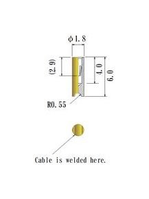 JCC Small Size Round Socket Pin, 0.40-0.52mm Plug Diameter - Image 1