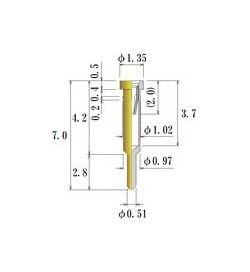 JCC Small Size Round Socket Pin - 0.30 to 0.52mm Plug Diameter - Image 1