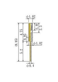 JCC 0.45-0.54mm Small Size Round Socket Pin