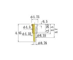 JCC Small Size Socket Pin 0.38-0.50mm Round Socket Pins - Image 1