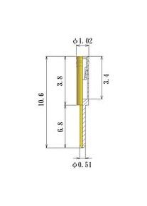 JCC Small Size Round Socket Pin with 0.30-0.52mm Acceptable Plug Diameter - Image 1