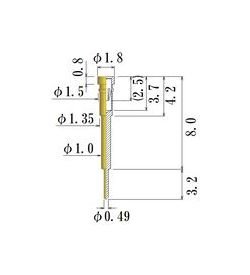 JCC Small Size Round Socket Pin 0.35-0.60mm Acceptable Plug - Image 1