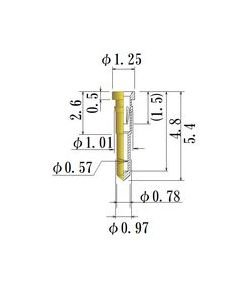 JCC Small Size Socket Pin - 0.40-0.47mm Acceptable Plug Diameter - Image 1