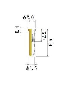 JCC 0.60-0.75mm Medium Round Socket Pin - Image 1