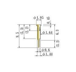 Medium Size Round Socket Pin 0.56-0.70mm, JCC Brand - Image 1