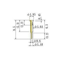 Medium Size Round Socket Pin 0.56-0.70mm, JCC Brand