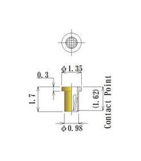 0.30-0.50mm Short Socket Pin for Through Hole Connection
