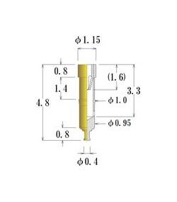 JCC Small Size Socket Pin - 0.30-0.52mm Acceptable Plug Diameter - Image 1
