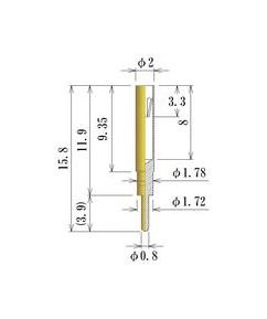 Medium Size Round Socket Pin - 0.70-1.05mm Acceptable Plug Diameter - Image 1