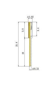JCC Small Size Socket Pin (0.30-0.52mm) - Round Connector