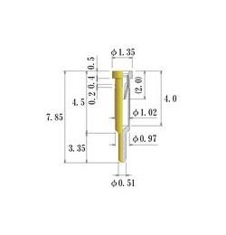 JCC Small Size 0.30-0.52mm Plug Diameter Round Socket Pin - Image 1
